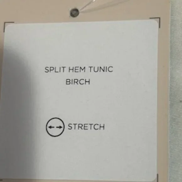 NWT Danskin Super Soft Stretch Beige Ivory Tunic Sweatshirt With Pockets - Picture 7 of 10